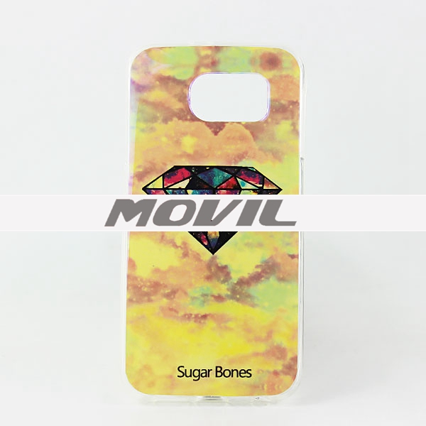 NP-2462 IMD suave TPU azul Ray caja para Samsung S6-6